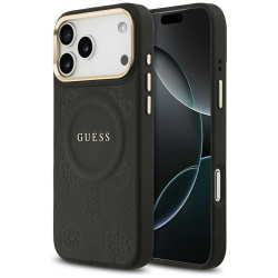 Guess Peony Hot Stamp MagSafe (GUHMP17XPSAMSECK) iPhone 17 Pro Max Black