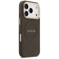 Guess Peony Hot Stamp MagSafe (GUHMP17LPSAMSECW) iPhone 17 Pro Brown
