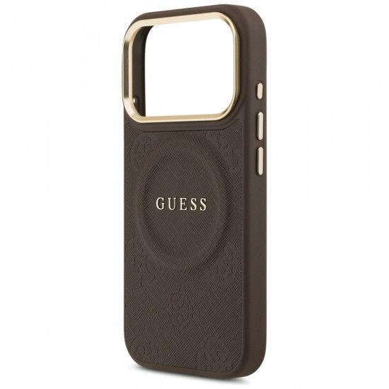 Guess Peony Hot Stamp MagSafe (GUHMP17LPSAMSECW) iPhone 17 Pro Brown