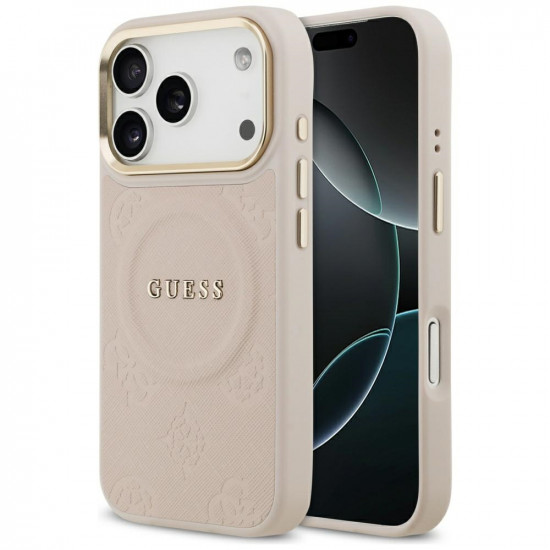Guess Peony Hot Stamp MagSafe (GUHMP17LPSAMSECP) iPhone 17 Pro Pink Guess Peony Hot Stamp MagSafe (GUHMP17LPSAMSECP) iPhone 17 Pro Pink