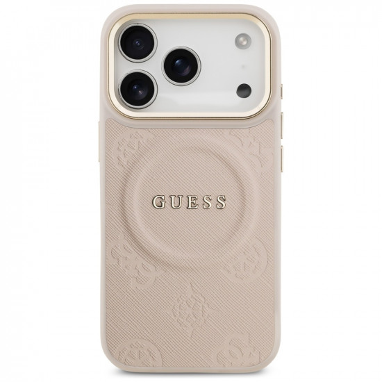 Guess Peony Hot Stamp MagSafe (GUHMP17LPSAMSECP) iPhone 17 Pro Pink Guess Peony Hot Stamp MagSafe (GUHMP17LPSAMSECP) iPhone 17 Pro Pink