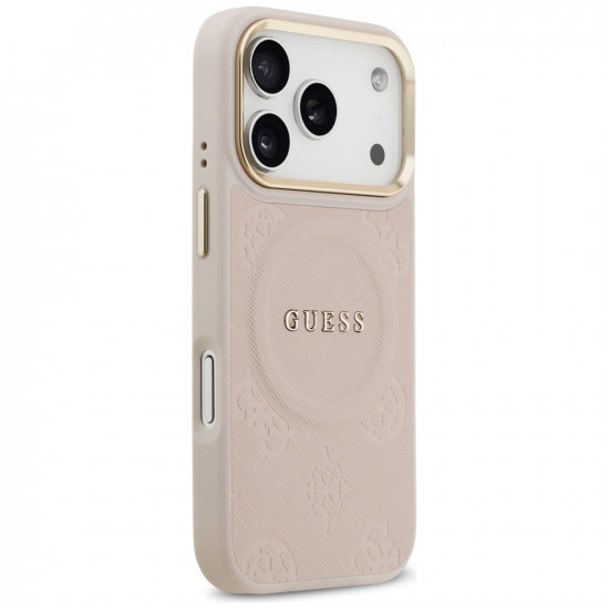 Guess Peony Hot Stamp MagSafe (GUHMP17LPSAMSECP) iPhone 17 Pro Pink Guess Peony Hot Stamp MagSafe (GUHMP17LPSAMSECP) iPhone 17 Pro Pink