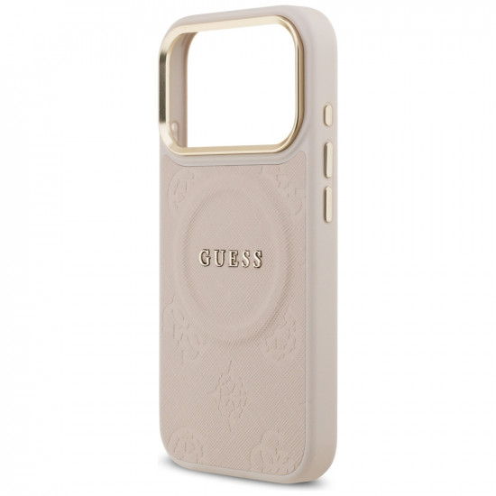 Guess Peony Hot Stamp MagSafe (GUHMP17LPSAMSECP) iPhone 17 Pro Pink Guess Peony Hot Stamp MagSafe (GUHMP17LPSAMSECP) iPhone 17 Pro Pink