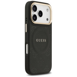 Guess Peony Hot Stamp MagSafe (GUHMP17LPSAMSECK) iPhone 17 Pro Black