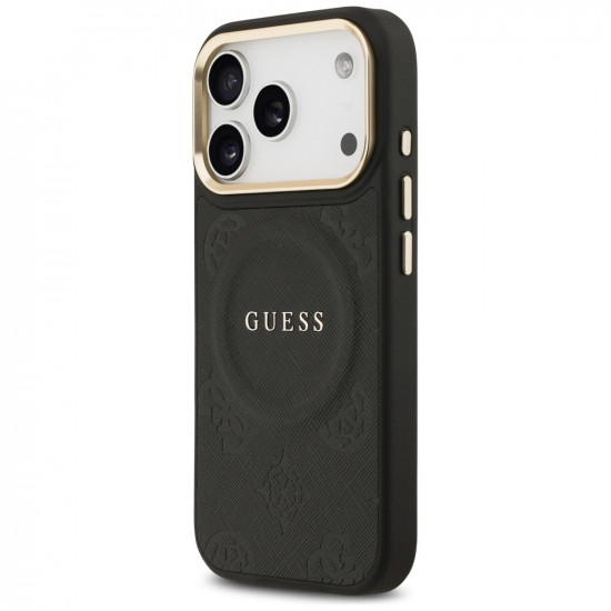 Guess Peony Hot Stamp MagSafe (GUHMP17LPSAMSECK) iPhone 17 Pro Black