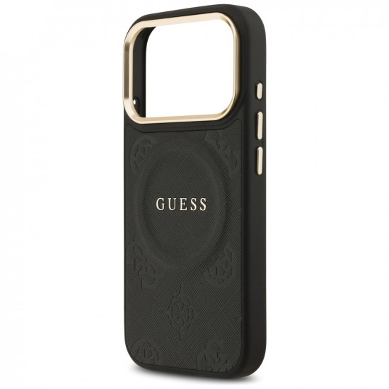Guess Peony Hot Stamp MagSafe (GUHMP17LPSAMSECK) iPhone 17 Pro Black