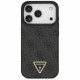 Guess Leather 4G Triangle Strass MagSafe (GUHMP17LP4TDPLK) iPhone 17 Pro Black