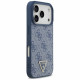 Guess Leather 4G Triangle Strass MagSafe (GUHMP17LP4TDPLB) iPhone 17 Pro Blue
