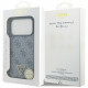 Guess Leather 4G Triangle Strass MagSafe (GUHMP17LP4TDPLB) iPhone 17 Pro Blue
