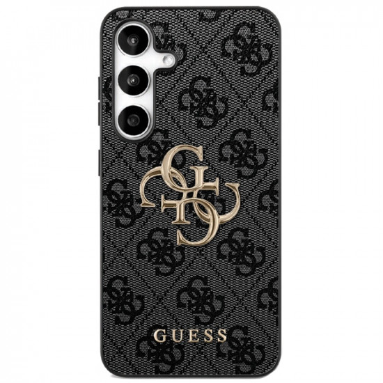 Guess Leather 4G Metal Logo (GUHCS25FE4GMGGR) Samsung Galaxy S25 FE Black
