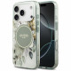 Guess IML Flower & Tonal Circle MagSafe (GUHMP17LHFWBDCEN) iPhone 17 Pro Green