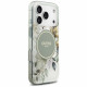 Guess IML Flower & Tonal Circle MagSafe (GUHMP17LHFWBDCEN) iPhone 17 Pro Green