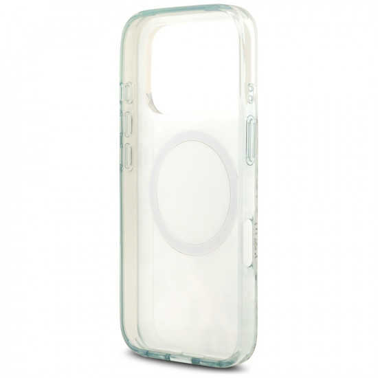 Guess IML Flower & Tonal Circle MagSafe (GUHMP17LHFWBDCEN) iPhone 17 Pro Green