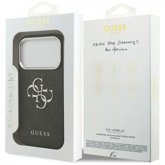Guess Hardcase Big 4G Classic Logo (GUHCP17XP4G4SMCK) iPhone 17 Pro Max Black