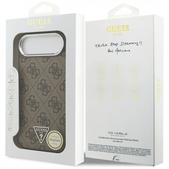 Guess Hardcase 4G Triangle Logo MagSafe (GUHMP17MP4TSRCMW) iPhone 17 Air Brown Guess Hardcase 4G Triangle Logo MagSafe (GUHMP17MP4TSRCMW) iPhone 17 Air Brown