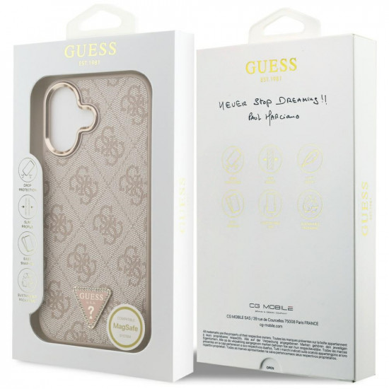Guess Hardcase 4G Triangle Logo MagSafe (GUHMP17SP4GTDGMP) iPhone 17 Pink Guess Hardcase 4G Triangle Logo MagSafe (GUHMP17SP4GTDGMP) iPhone 17 Pink