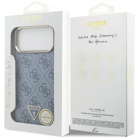 Guess Hardcase 4G Triangle Logo MagSafe (GUHMP17XP4GTDGMB) iPhone 17 Pro Max Blue Guess Hardcase 4G Triangle Logo MagSafe (GUHMP17XP4GTDGMB) iPhone 17 Pro Max Blue