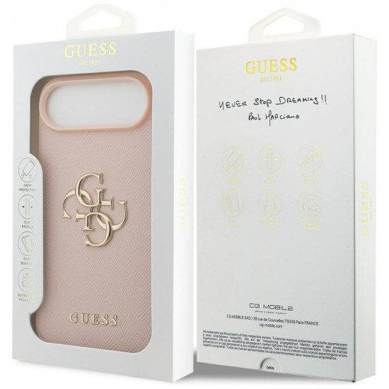 Guess Hardcase 4G Grained Big and Classic Logo (GUHCP17MPGT4MBP) iPhone 17 Air Pink