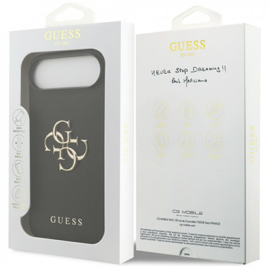 Guess Hardcase 4G Grained Big and Classic Logo (GUHCP17MPGT4MBK) iPhone 17 Air Black