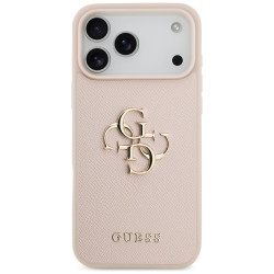 Guess Hardcase 4G Grained Big and Classic Logo (GUHCP17XPGT4MBP) iPhone 17 Pro Max Pink