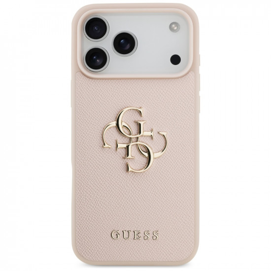 Guess Hardcase 4G Grained Big and Classic Logo (GUHCP17XPGT4MBP) iPhone 17 Pro Max Pink
