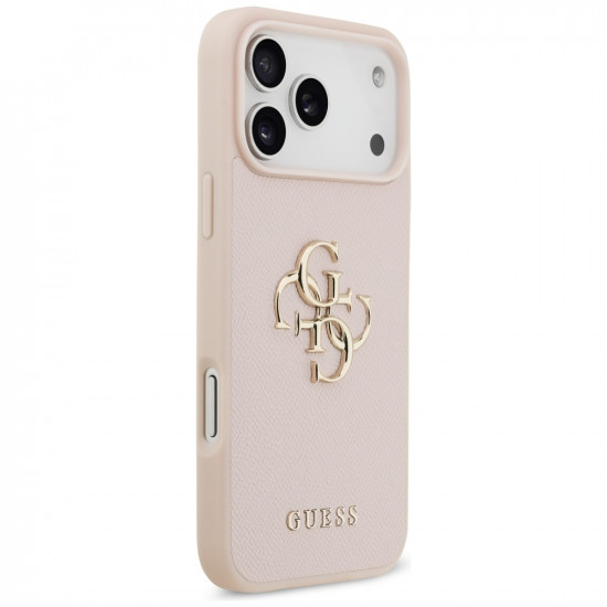 Guess Hardcase 4G Grained Big and Classic Logo (GUHCP17XPGT4MBP) iPhone 17 Pro Max Pink