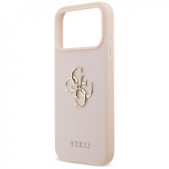 Guess Hardcase 4G Grained Big and Classic Logo (GUHCP17XPGT4MBP) iPhone 17 Pro Max Pink