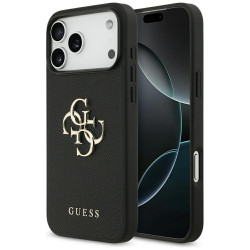 Guess Hardcase 4G Grained Big and Classic Logo (GUHCP17XPGT4MBK) iPhone 17 Pro Max Black