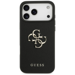 Guess Hardcase 4G Grained Big and Classic Logo (GUHCP17XPGT4MBK) iPhone 17 Pro Max Black