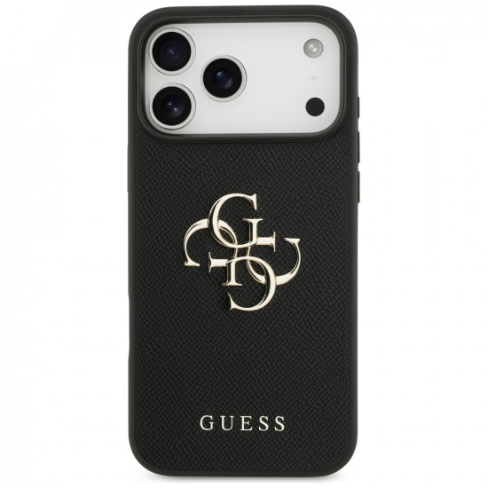 Guess Hardcase 4G Grained Big and Classic Logo (GUHCP17XPGT4MBK) iPhone 17 Pro Max Black