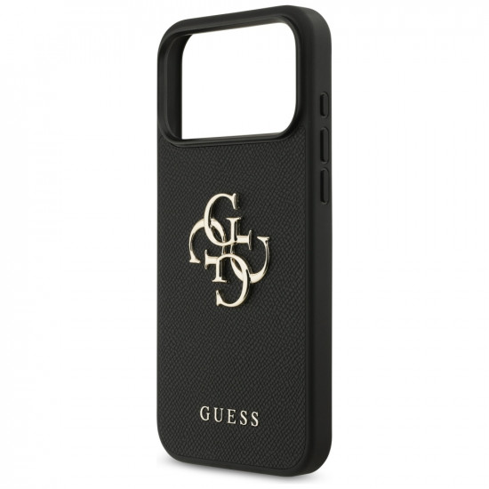 Guess Hardcase 4G Grained Big and Classic Logo (GUHCP17XPGT4MBK) iPhone 17 Pro Max Black