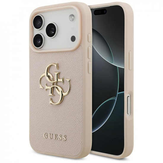 Guess Hardcase 4G Grained Big and Classic Logo (GUHCP17LPGT4MBP) iPhone 17 Pro Pink