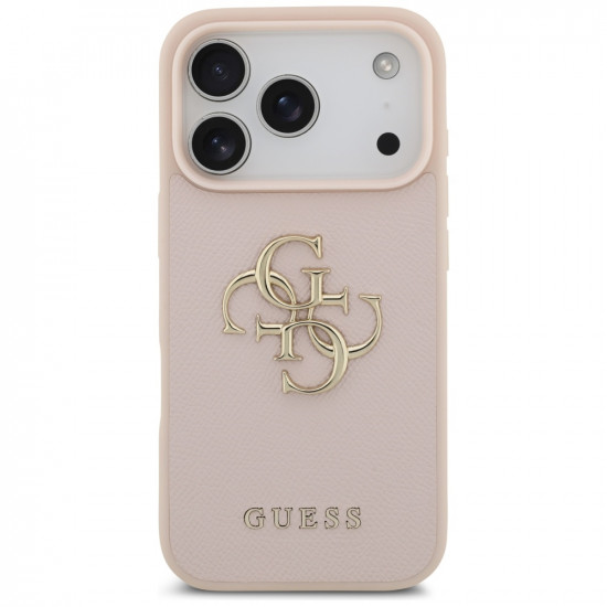 Guess Hardcase 4G Grained Big and Classic Logo (GUHCP17LPGT4MBP) iPhone 17 Pro Pink