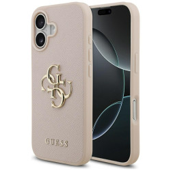 Guess Hardcase 4G Grained Big and Classic Logo (GUHCP17SPGT4MBP) iPhone 17 Pink