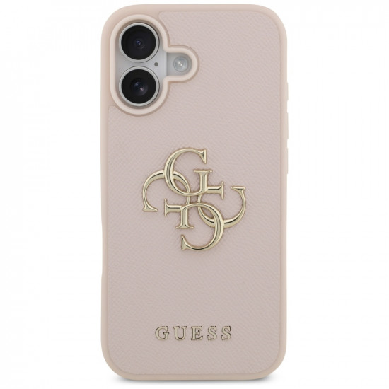 Guess Hardcase 4G Grained Big and Classic Logo (GUHCP17SPGT4MBP) iPhone 17 Pink