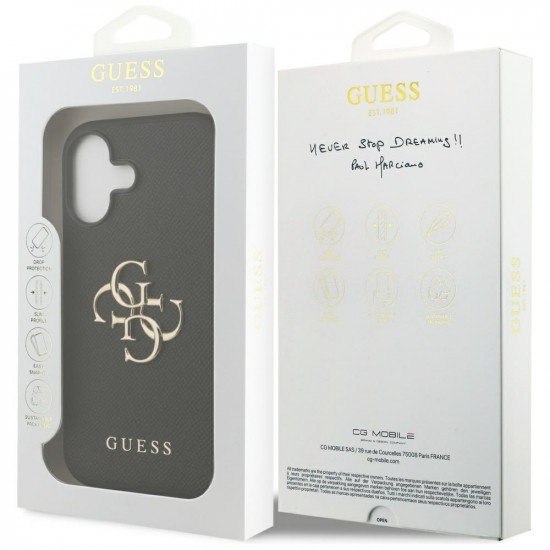 Guess Hardcase 4G Grained Big and Classic Logo (GUHCP17SPGT4MBK) iPhone 17 Black