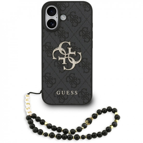 Guess Hardcase 4G Classic Logo with Strap (GUHCP17SP4GMGSK) iPhone 17 Black