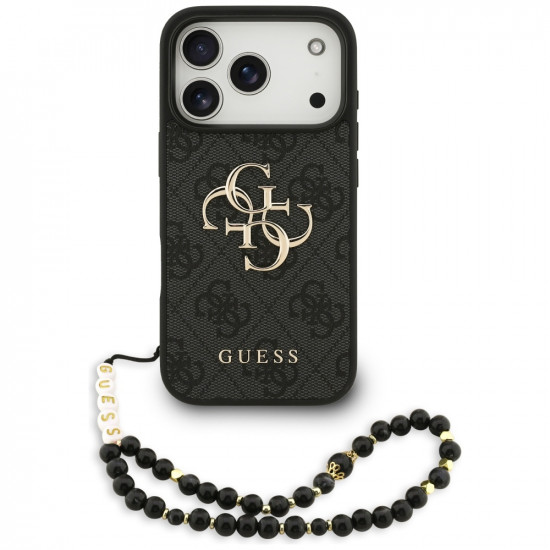 Guess Hardcase 4G Classic Logo with Strap (GUHCP17LP4GMGSK) iPhone 17 Pro Black