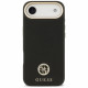 Guess Grained Strass Logo MagSafe (GUHMP17MPGCRMDEK) iPhone 17 Air Black