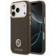 Guess Grained Strass Logo MagSafe (GUHMP17LPGCRMDEW) iPhone 17 Pro Brown Guess Grained Strass Logo MagSafe (GUHMP17LPGCRMDEW) iPhone 17 Pro Brown