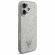 Guess Glitter Triangle Logo MagSafe (GUHMP17SPFGTSCMS) iPhone 17 Silver