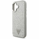 Guess Glitter Triangle Logo MagSafe (GUHMP17SPFGTSCMS) iPhone 17 Silver