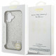 Guess Glitter Triangle Logo MagSafe (GUHMP17SPFGTSCMS) iPhone 17 Silver