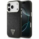 Guess Glitter Triangle Logo MagSafe (GUHMP17LPFGTSCMK) iPhone 17 Pro Black
