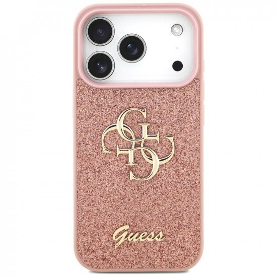 Guess Fixed Glitter Big 4G (GUHCP17LHG4SGP) iPhone 17 Pro Pink