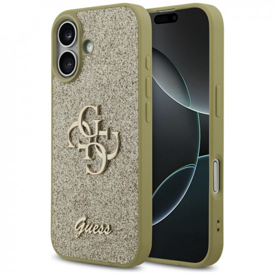 Guess Fixed Glitter Big 4G (GUHCP17SHG4SGD) iPhone 17 Gold