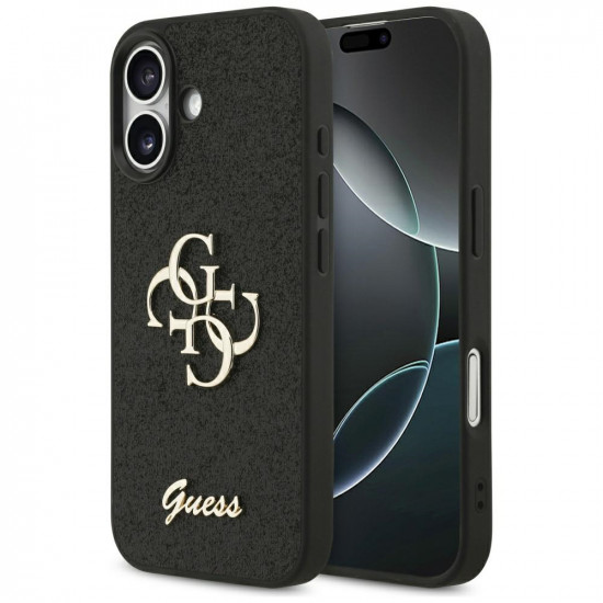 Guess Fixed Glitter Big 4G (GUHCP17SHG4SGK) iPhone 17 Black