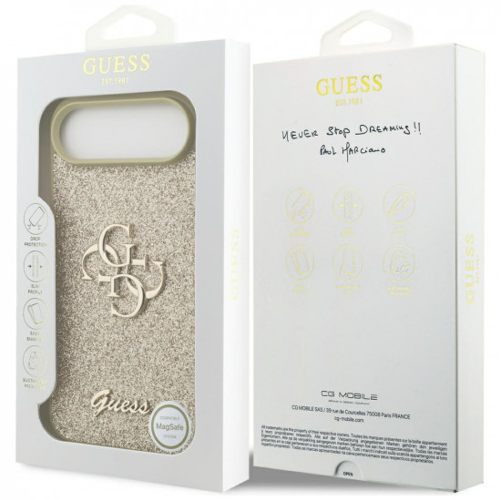 Guess Fixed Glitter Big 4G (GUHCP17MHG4SGD) iPhone 17 Air Gold