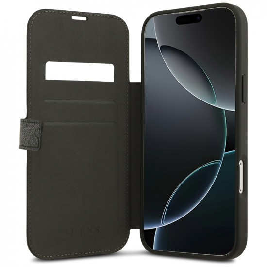Guess Book 4G Metal Logo (GUBKP17X4GMGGR) iPhone 17 Pro Max Black