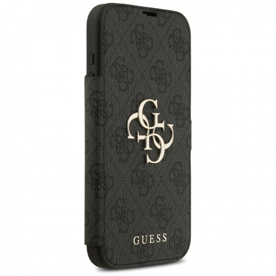 Guess Book 4G Metal Logo (GUBKP17X4GMGGR) iPhone 17 Pro Max Black